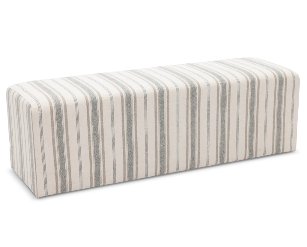 CoronadoUpholsteredCastorDiningBenchStripeApring202601