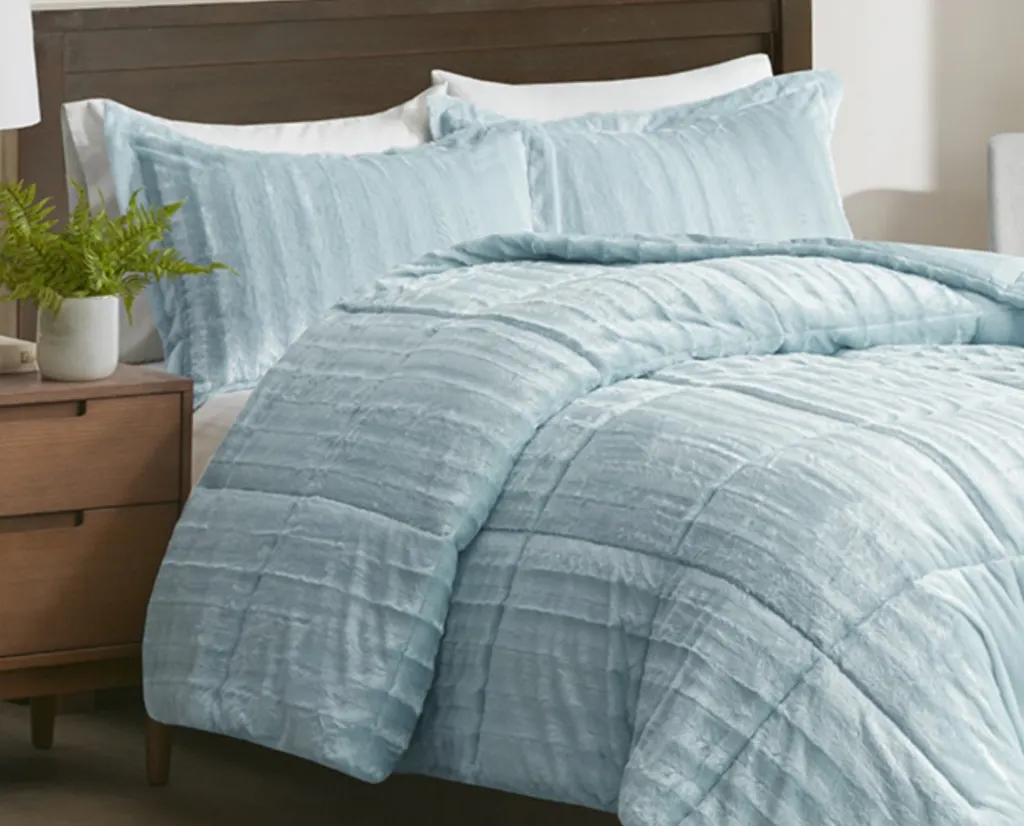DukeFauxFurComforterMiniSetAquaRoomPLPJune202501