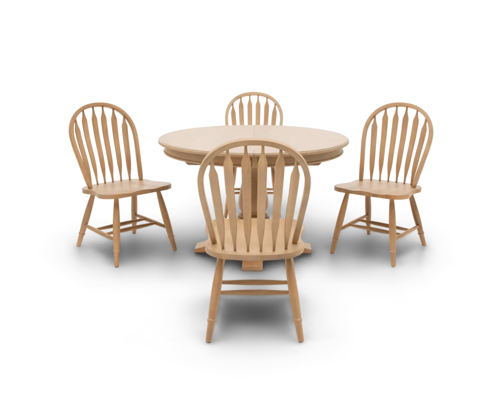 Heirloom5PcPedestalTableLightArrowbackDiningChairJune20260208