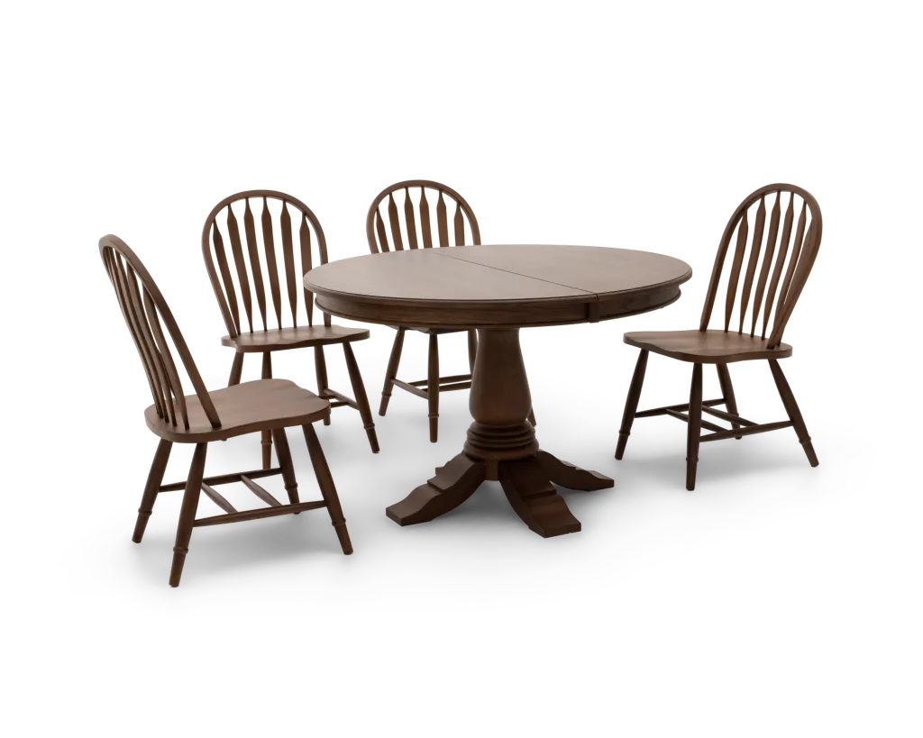 HeirloomPedestalTableArrowbackDiningChairDarkJune202607