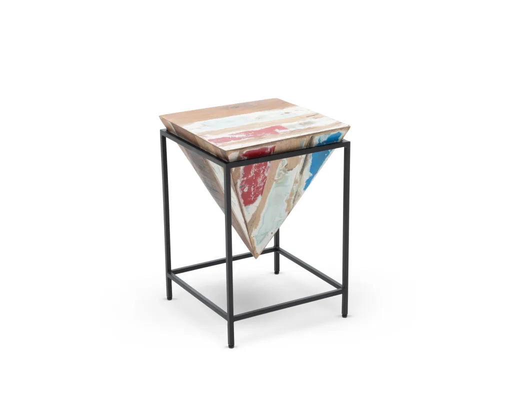 InvertedPyramidRecycledWoodEndTableWithMetalFrameSMALL12202401