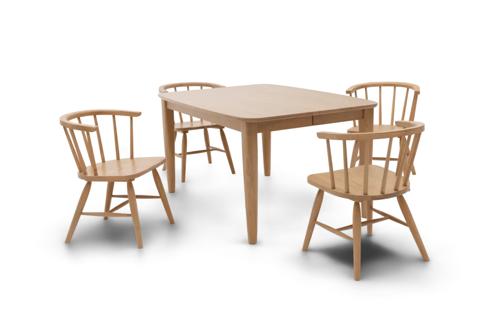 Mapleton5Pc40InchSpindleDiningtableSpindleCafeSideChairJuly202610