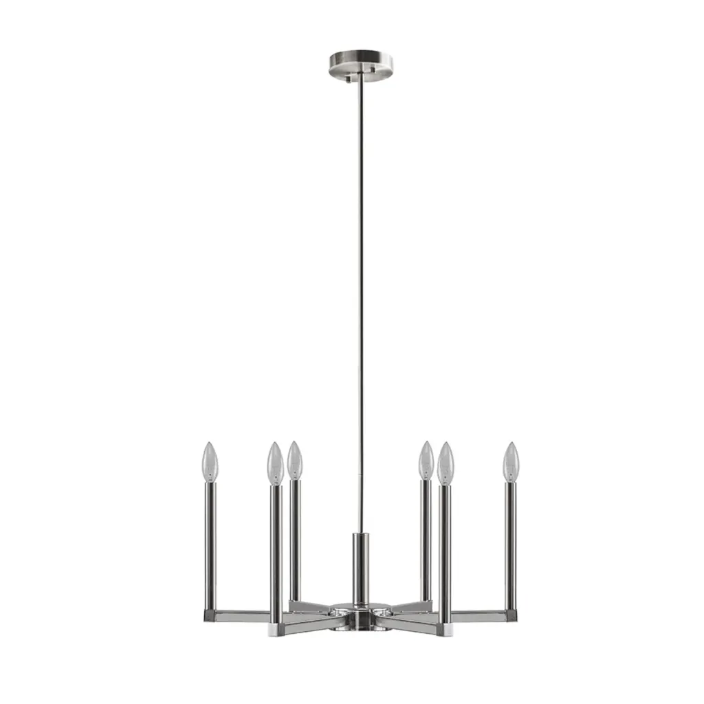RenzettiSilver6LightChandelier12202401