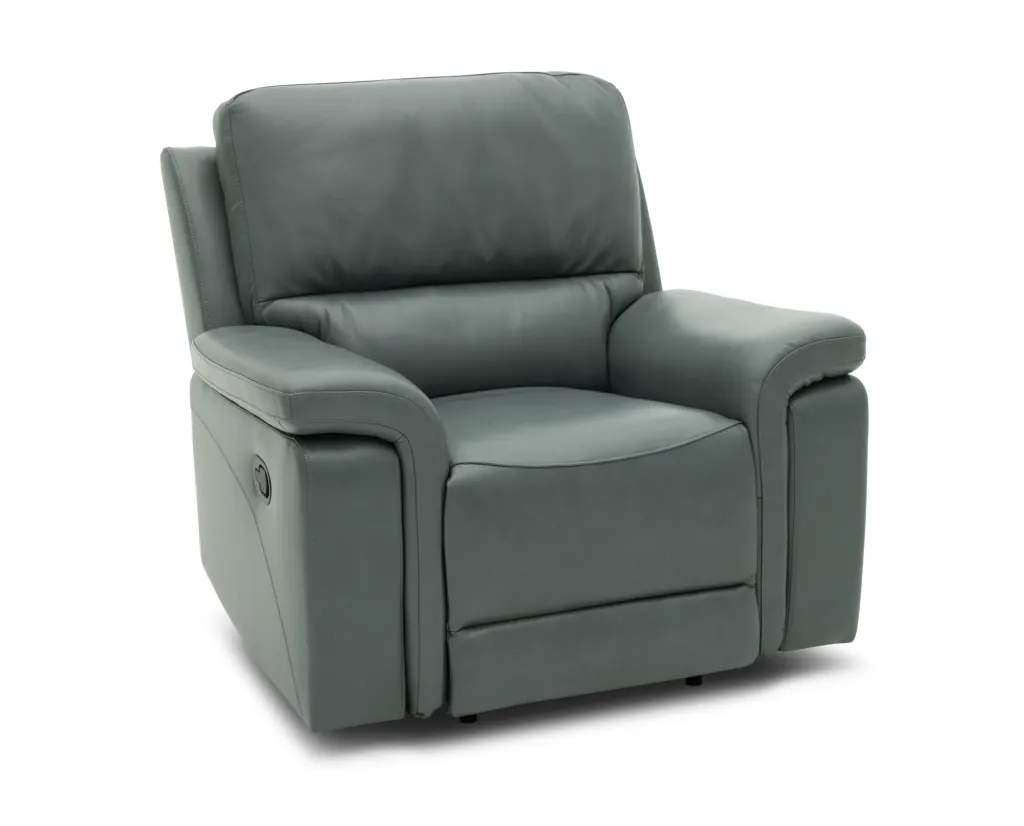 RoyceLeatherManualReclinerLightBlueOctober202501