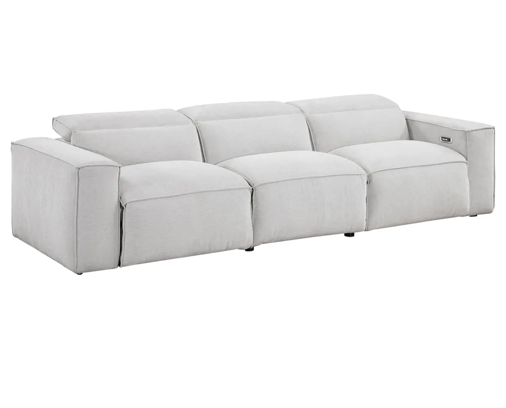 SlateonLtGrey3PcPwrSofa1